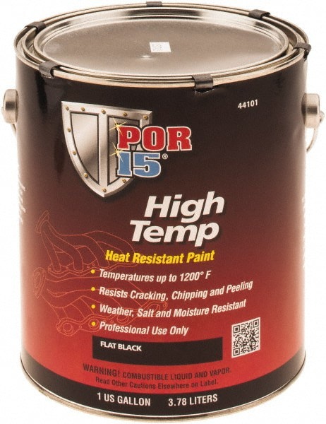 1 Gal Flat Black Automotive Heat Resistant Paint