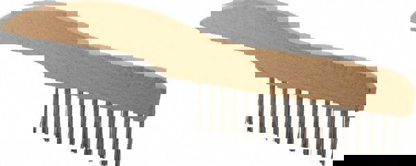 Scratch Brush, 1 Rows, 17 Columns, Stainless Steel