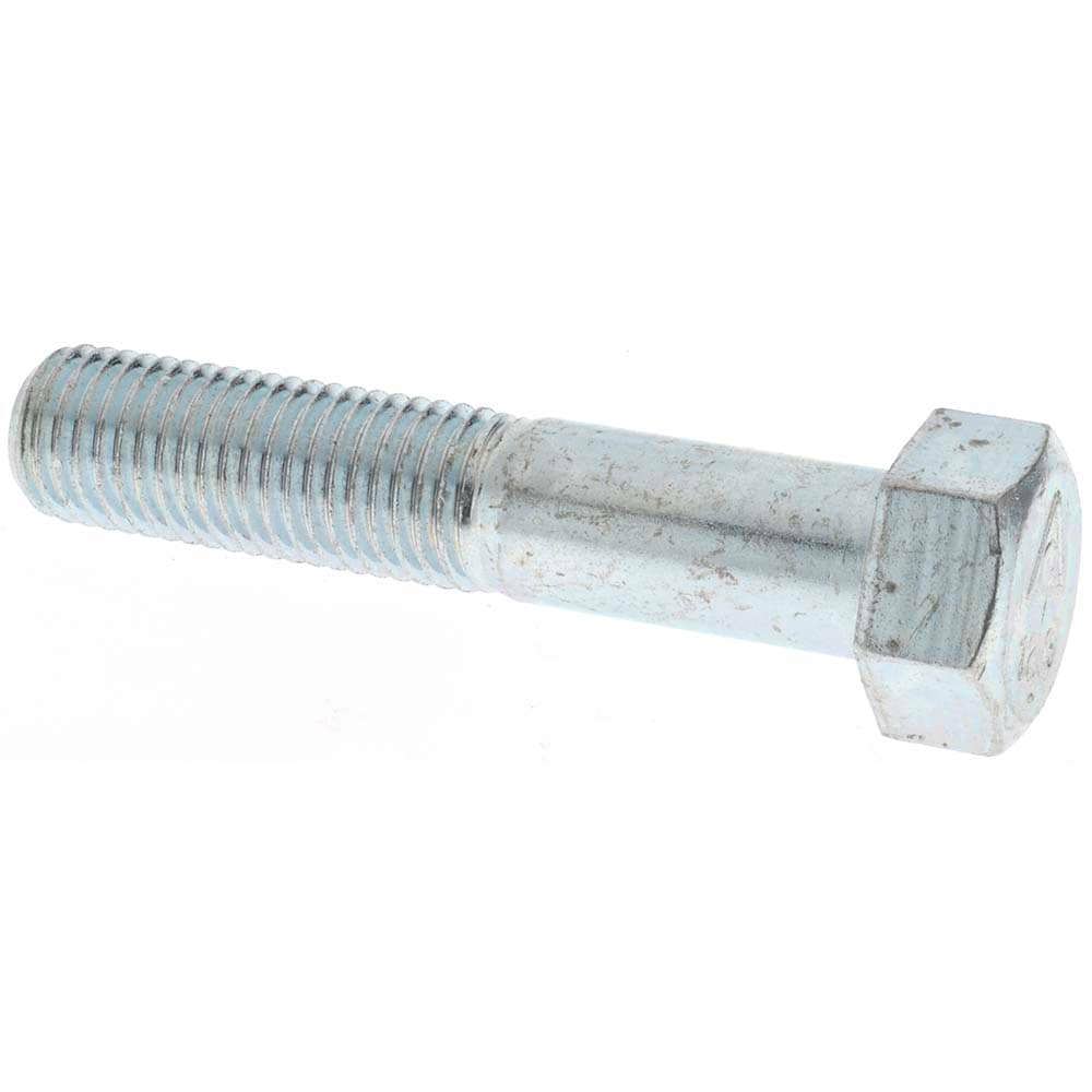 Hex Head Cap Screw: M16 x 2.00 x 80 mm, Grade 8.8 Steel, Zinc-Plated