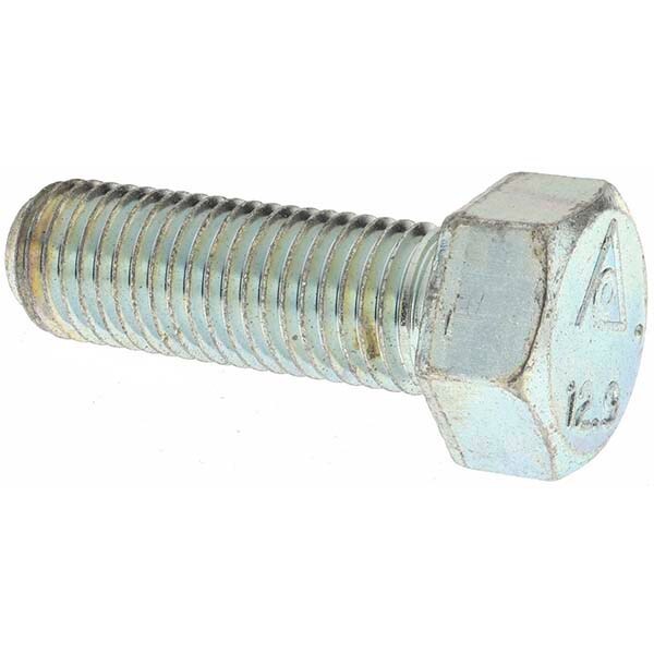 Hex Head Cap Screw: M20 x 2.50 x 60 mm, Grade 8.8 Steel, Zinc-Plated