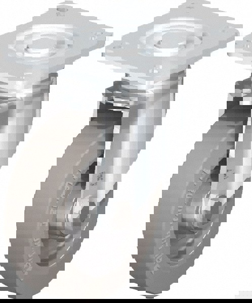 Swivel Top Plate Caster: Solid Rubber, 5