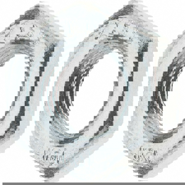 Hex Nut: M8 x 1.25, Class 10 Steel, Zinc-Plated