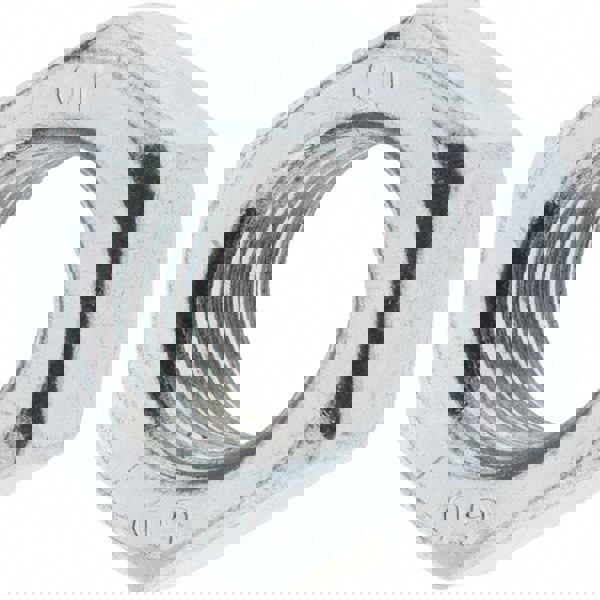 Hex Nut: M16 x 2, Class 10 Steel, Zinc-Plated