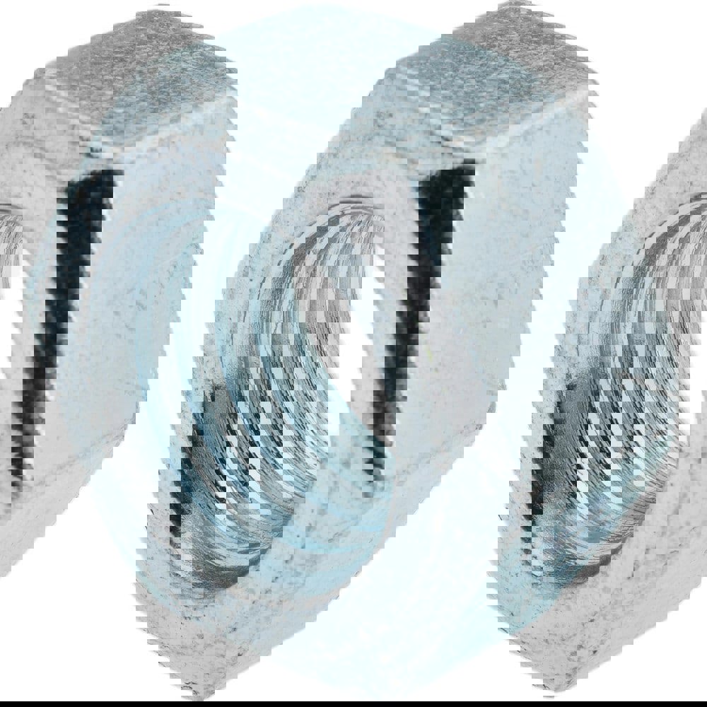 Hex Nut: M18 x 2.50, Class 10 Steel, Zinc-Plated