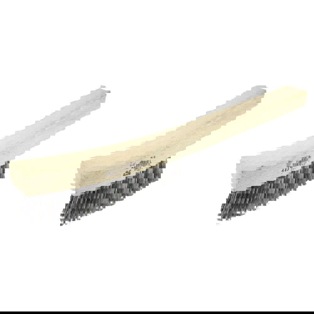 Plater Brush: 4 Row, 19 Column, Stainless Steel