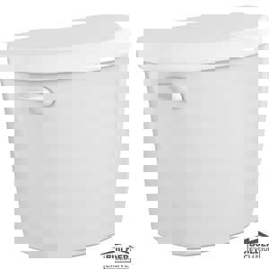 1.28 gpf Floor Mount Toilet Tank in White