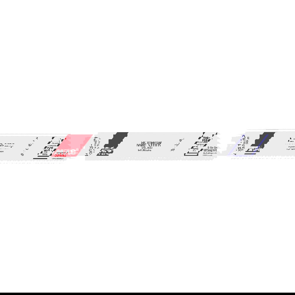 Reciprocating Saw Blades; Blade Material: Bi-Metal ; Blade Length (Decimal Inch): 7.8740 ; Blade Width (Decimal Inch): 0.7480 ; Teeth Per Inch: 10-14 ; Blade Thickness (Decimal Inch): 0.0350 ; Profile Shape: Straight; Tapered