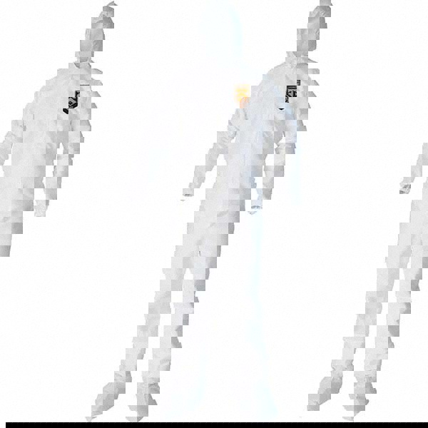 Disposable Coveralls: Size Medium, Microporous Film, Zipper Closure