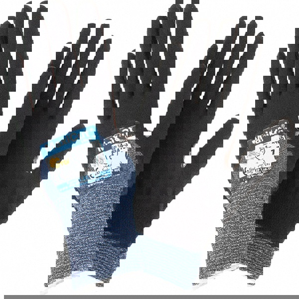 Cut-Resistant Gloves: Size S, ANSI Cut A3, Nitrile, Synthetic