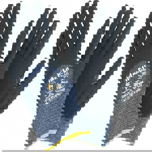 Cut-Resistant Gloves: Size XL, ANSI Cut A3, Nitrile, Synthetic