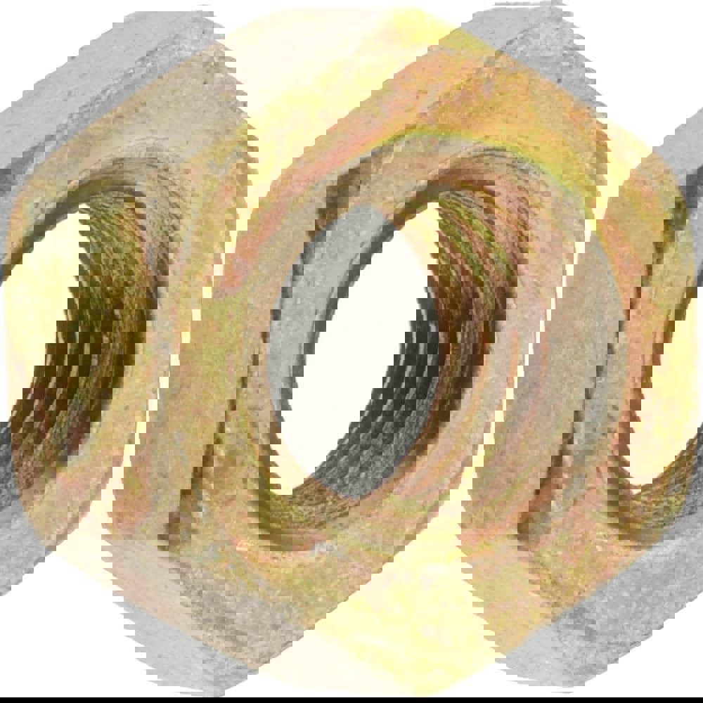 Hex Nut: 5/16-18, Grade L9 Steel, Yellow Zinc Dichromate, Cadmium & Waxed Finish