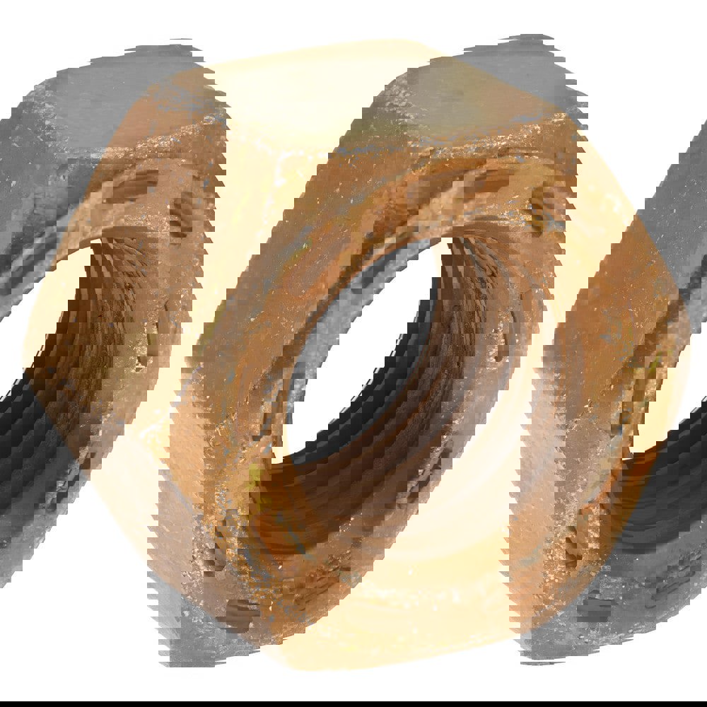 Hex Nut: 1/2-13, Grade L9 Steel, Yellow Zinc Dichromate, Cadmium & Waxed Finish