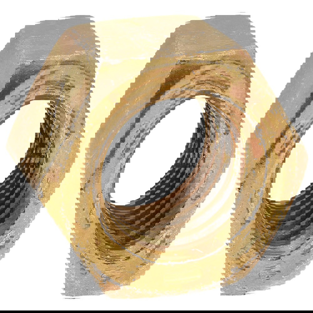 Hex Nut: 3/4-10, Grade L9 Steel, Yellow Zinc Dichromate, Cadmium & Waxed Finish