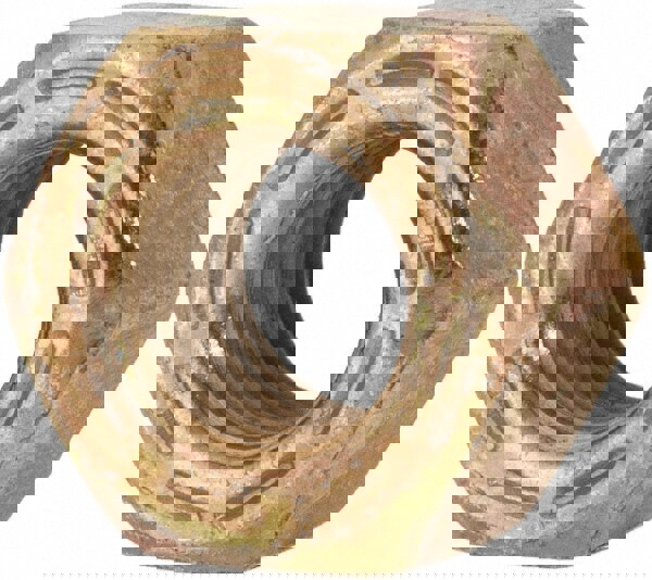 Hex Nut: 5/16-24, Grade L9 Steel, Yellow Zinc Dichromate, Cadmium & Waxed Finish