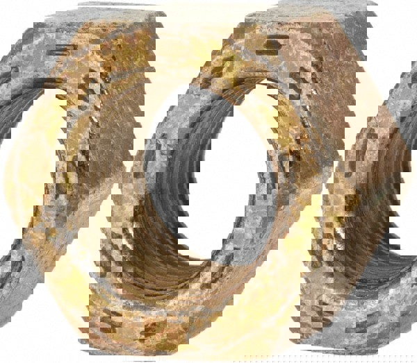 Hex Nut: 3/8-24, Grade L9 Steel, Zinc Yellow Dichromate Cad & Waxed Finish