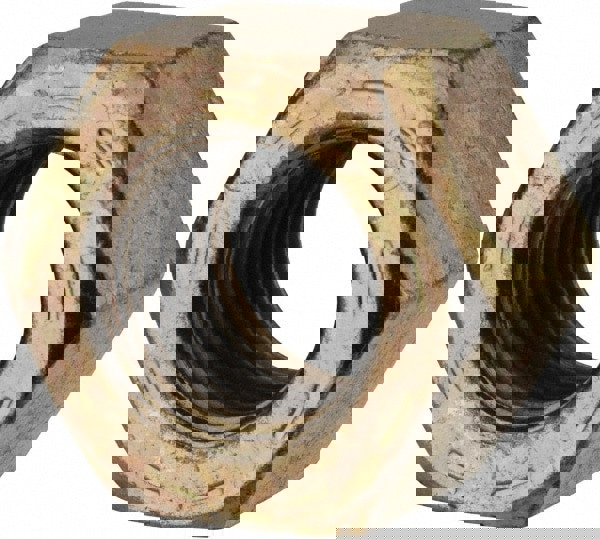 Hex Nut: 9/16-18, Grade L9 Steel, Zinc Yellow Dichromate Cad & Waxed Finish