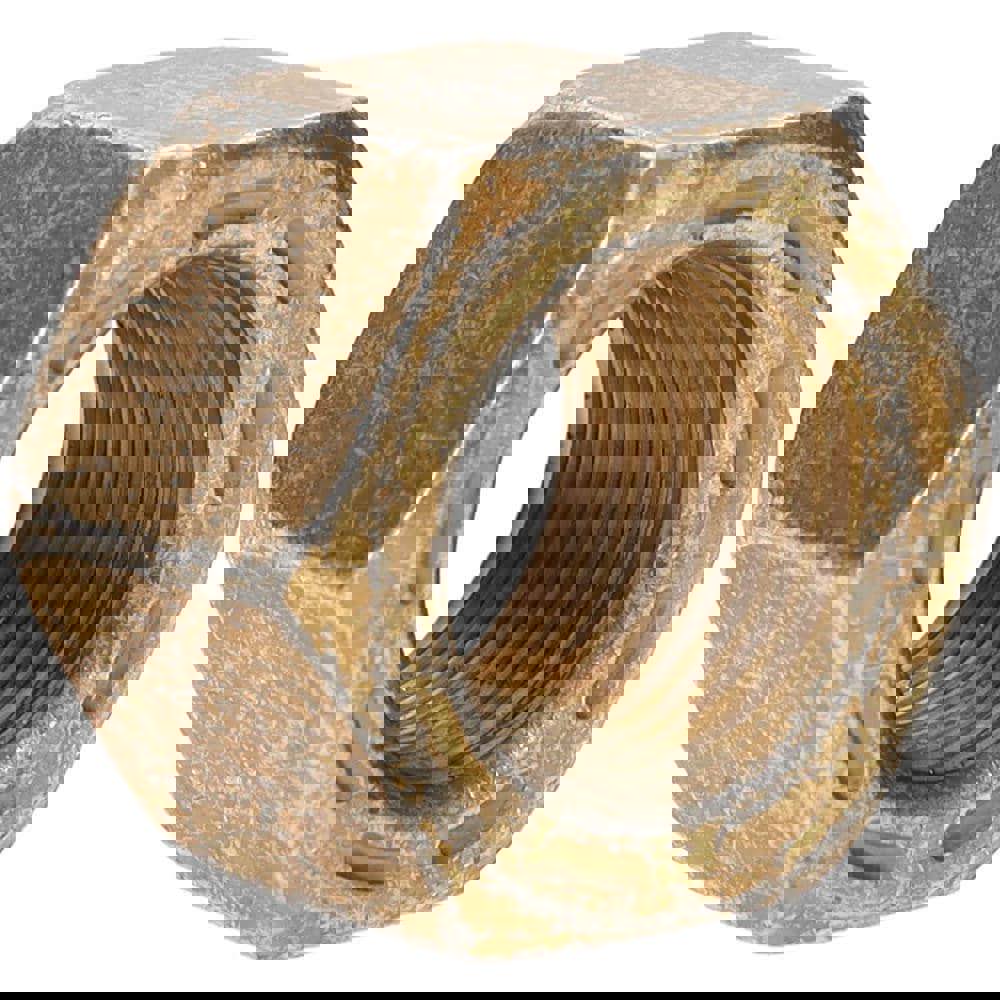 Hex Nut: 3/4-16, Grade L9 Steel, Yellow Zinc Dichromate, Cadmium & Waxed Finish
