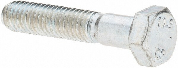 Hex Head Cap Screw: M5 x 0.80 x 25 mm, Grade 10.9 Steel, Zinc-Plated