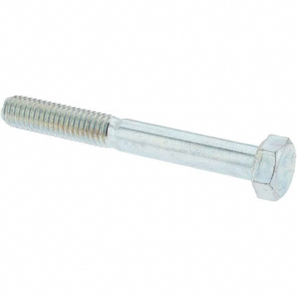 Hex Head Cap Screw: M5 x 0.80 x 40 mm, Grade 10.9 Steel, Zinc-Plated