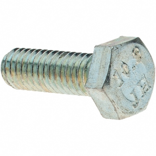 Hex Head Cap Screw: M6 x 1.00 x 18 mm, Grade 10.9 Steel, Zinc-Plated