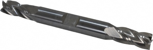 Square End Mill: 11/32'' Dia, 3/4'' LOC, 3/8'' Shank Dia, 3-1/2'' OAL, 4 Flutes, Solid Carbide