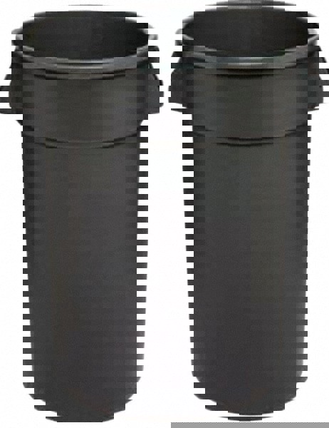 Trash Can: 44 gal, Round, Gray