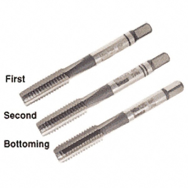 Tap Set: M2.5 x 0.45 Metric Coarse, 3 Flute, High Speed Steel