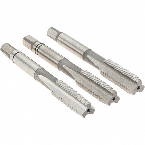 Tap Set: M8 x 1.25 Metric Coarse, 3 Flute, High Speed Steel