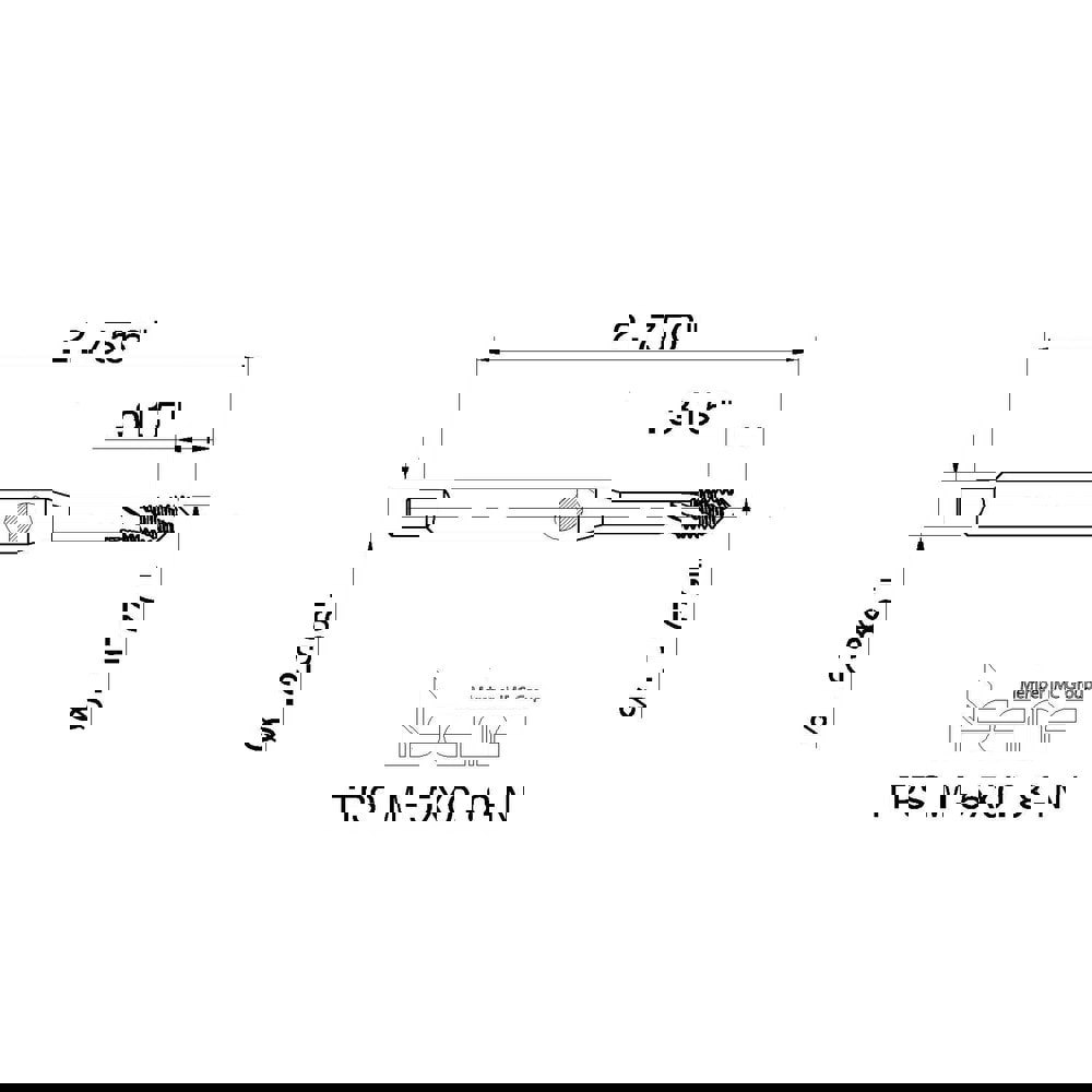 Spiral Flute Tap: M5 x 0.80, Metric Coarse, 3 Flute, 6H Class of Fit, High Speed Steel, Black Oxide Finish