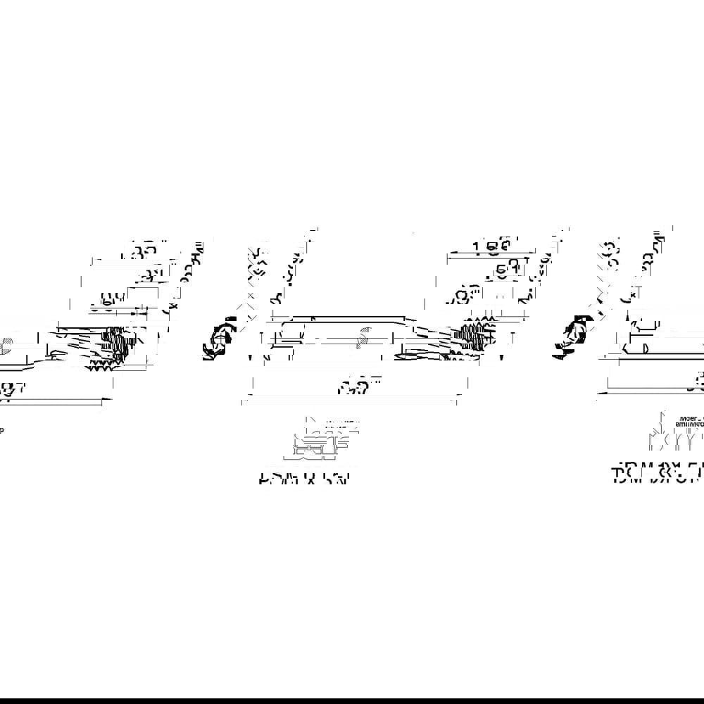 Spiral Flute Tap: M10 x 1.50, Metric Coarse, 3 Flute, 6H Class of Fit, High Speed Steel, Black Oxide Finish