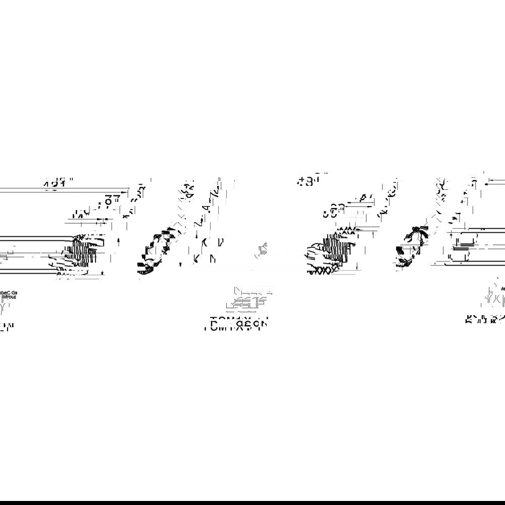 Spiral Flute Tap: M16 x 2.00, Metric Coarse, 3 Flute, 6H Class of Fit, High Speed Steel, Black Oxide Finish