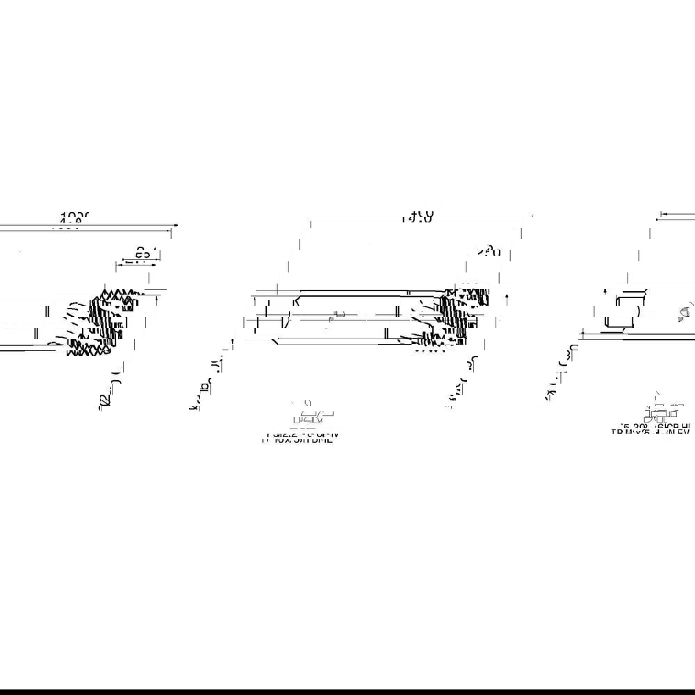 Spiral Flute Tap: M20 x 2.50, Metric Coarse, 3 Flute, 6H Class of Fit, High Speed Steel, Black Oxide Finish