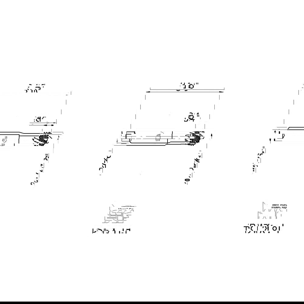 Spiral Flute Tap: M7 x 1.00, Metric Coarse, 3 Flute, 6H Class of Fit, High Speed Steel, Black Oxide Finish
