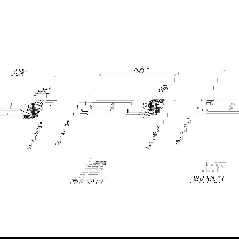 Spiral Flute Tap: M11 x 1.50, Metric Coarse, 3 Flute, 6H Class of Fit, High Speed Steel, Black Oxide Finish