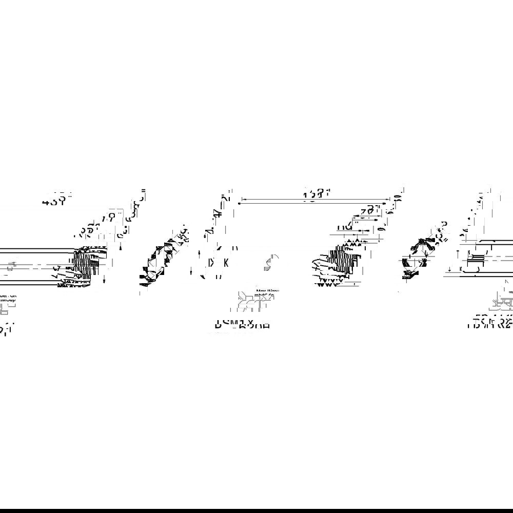 Spiral Flute Tap: M16 x 2.00, Metric Coarse, 3 Flute, 6H Class of Fit, High Speed Steel, Black Oxide Finish
