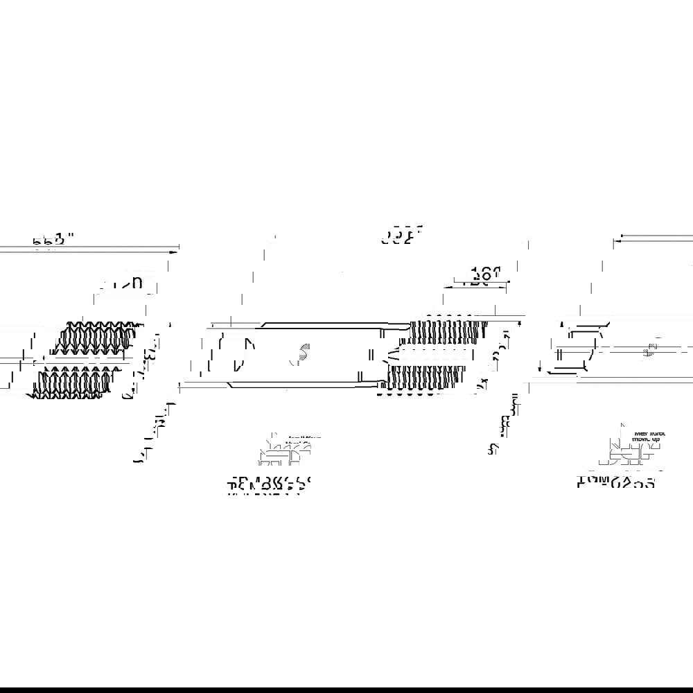 M20x2.50 Modified Bottoming RH 6HX High Speed Steel 4-Flute Straight Flute Machine Tap