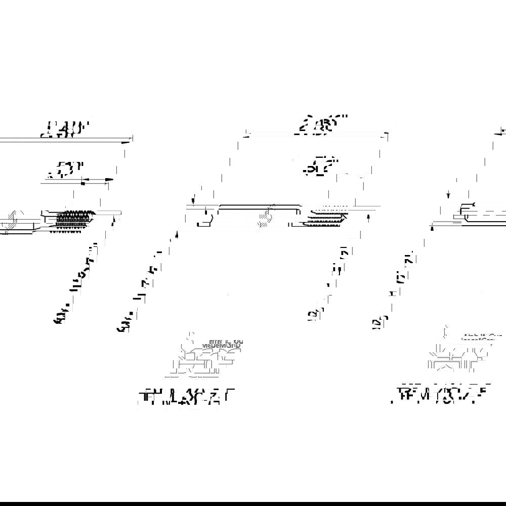 Thread Forming Tap: M4x0.70 Metric Coarse, 6HX Class of Fit, High Speed Steel, TiN Coated