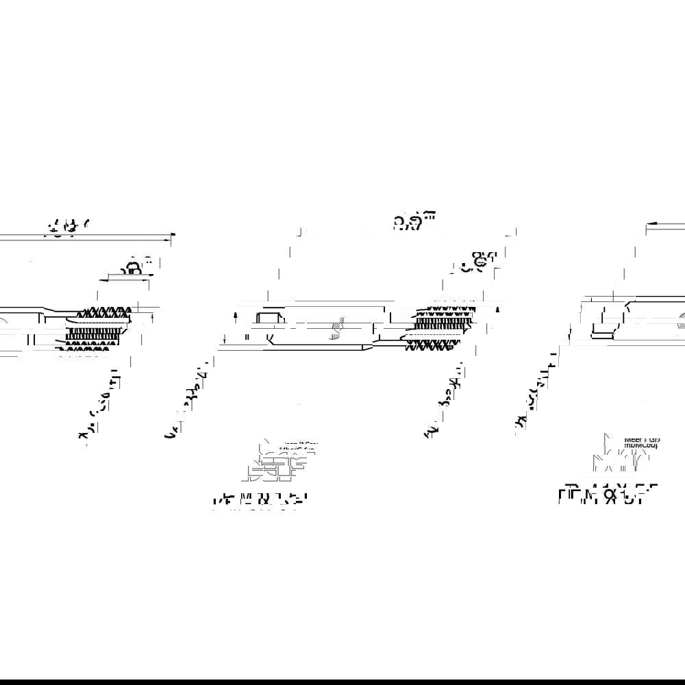 Thread Forming Tap: M10x1.50 Metric Coarse, 6HX Class of Fit, High Speed Steel, TiN Coated