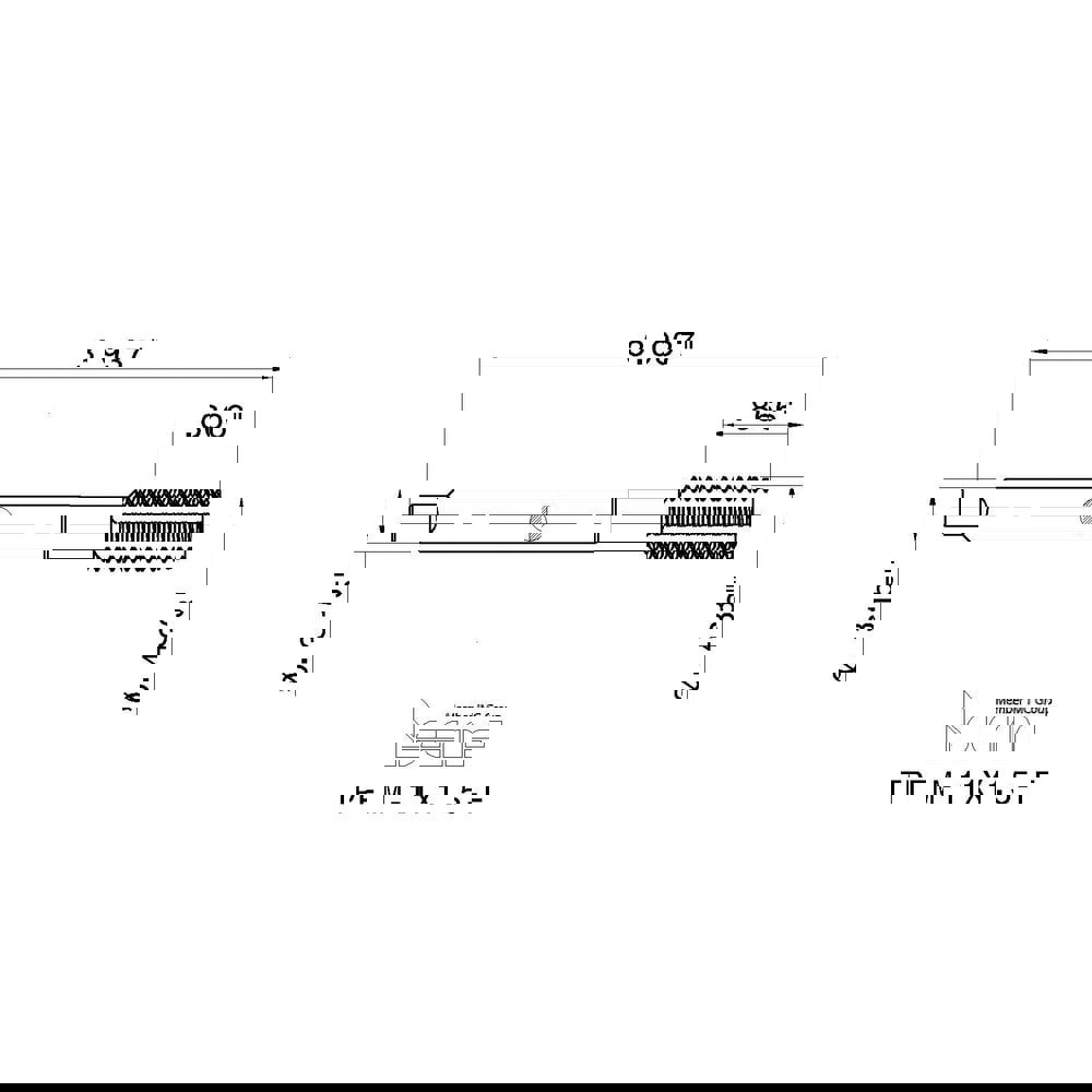 Thread Forming Tap: M11x1.50 Metric Coarse, 6HX Class of Fit, High Speed Steel, TiN Coated