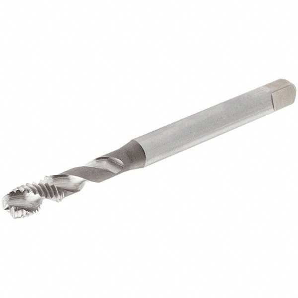 Spiral Flute Tap: #10-24, UNC, 3 Flute, Modified Bottoming, 2B Class of Fit, Cobalt, Bright/Uncoated