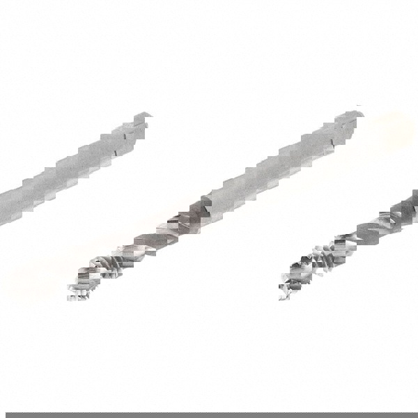 Spiral Flute Tap: #1-8, UNC, 4 Flute, Modified Bottoming, 2B Class of Fit, Cobalt, Bright/Uncoated