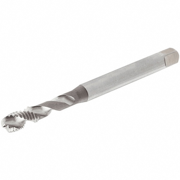 Spiral Flute Tap: 7/16-20, UNF, 3 Flute, Modified Bottoming, 2B Class of Fit, Cobalt, Bright/Uncoated