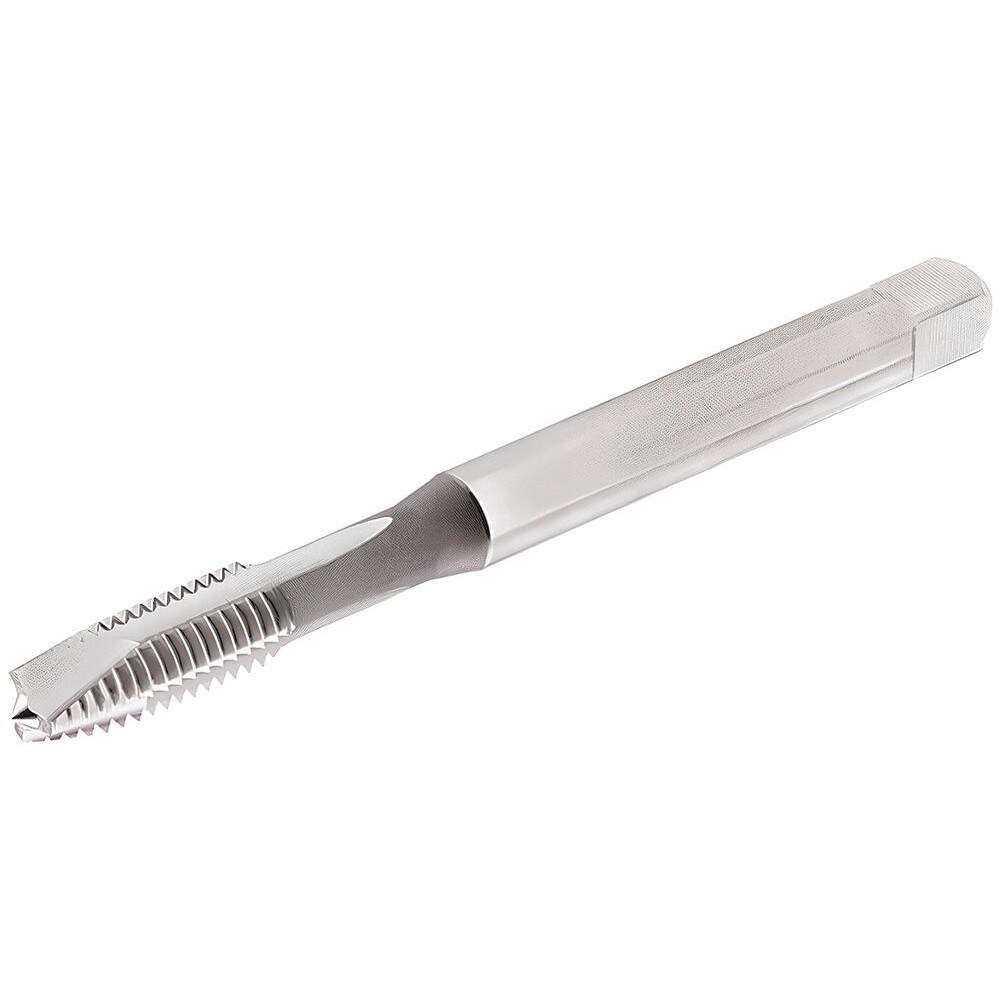 Spiral Point Tap: 3/8-16 UNC, 3 Flutes, Plug Chamfer, 2B Class of Fit, High-Speed Steel-E-PM, Bright/Uncoated