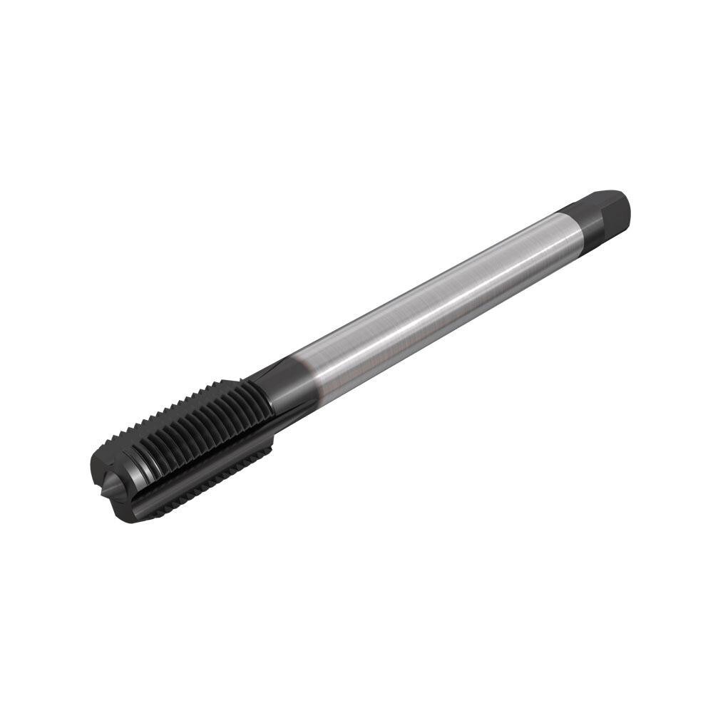 Spiral Flute Tap: M10 x 1.00, Metric Fine, 3 Flute, Modified Bottoming, 6HX Class of Fit, High Speed Steel, Nitriding Finish