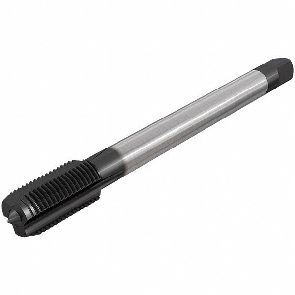 Spiral Flute Tap: M12 x 1.25, Metric Fine, 3 Flute, Modified Bottoming, 6HX Class of Fit, High Speed Steel, Nitriding Finish
