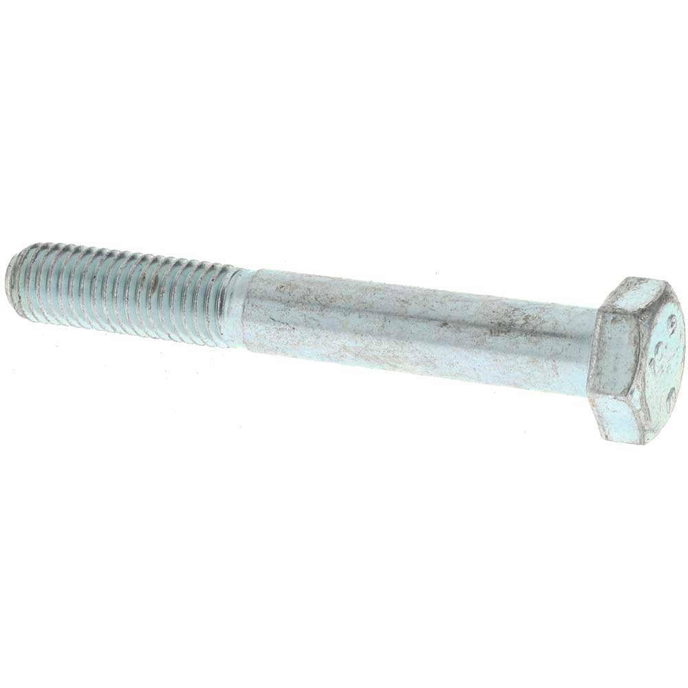 Hex Head Cap Screw: M10 x 1.50 x 75 mm, Grade 10.9 Steel, Zinc-Plated