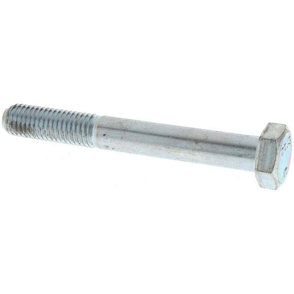 Hex Head Cap Screw: M10 x 1.50 x 80 mm, Grade 10.9 Steel, Zinc-Plated