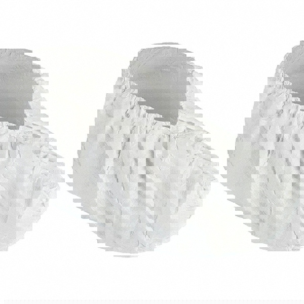 Shoe Cover: Chemical-Resistant, Film Laminate, White