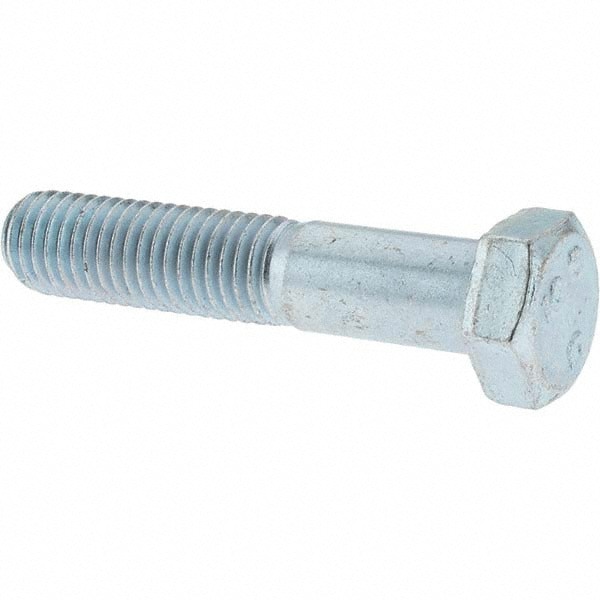 Hex Head Cap Screw: M12 x 1.75 x 60 mm, Grade 10.9 Steel, Zinc-Plated