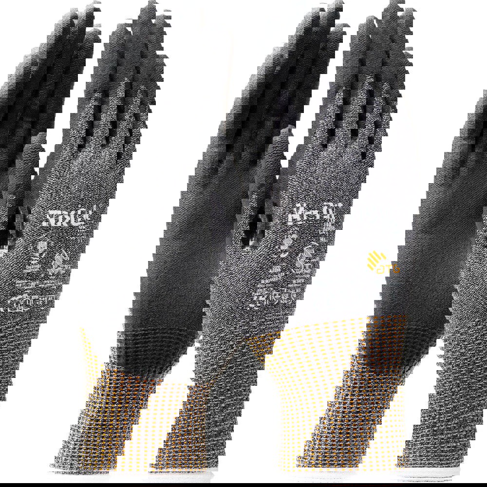 Cut & Puncture Resistant Gloves; Coating Material: Micro-Foam Nitrile ; Coating Coverage: Palm & Fingers ; Glove Type: Cut-Resistant ; ANSI/ISEA Cut Resistance Level: A5 ; Primary Material: Engineered Yarn ; Lining Material: Engineered Yarn